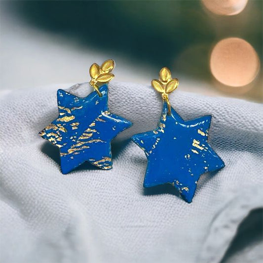 Blue Star Earring