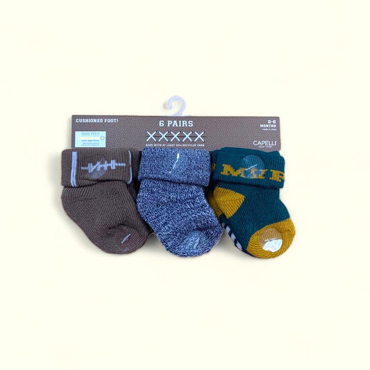 Set of 6 pairs of baby socks